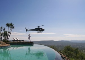 8. loisaba house - swimming pool (helicopter in background)